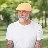 Stetson Kaszkiet z Ochroną UV TexasKobiety/Mężczyźni - czapka gawroszka daszkiem bawełniana przeciwsloneczna Lato wiosna-lato jesień-zima - XL (60-61 cm) ciemnoszary