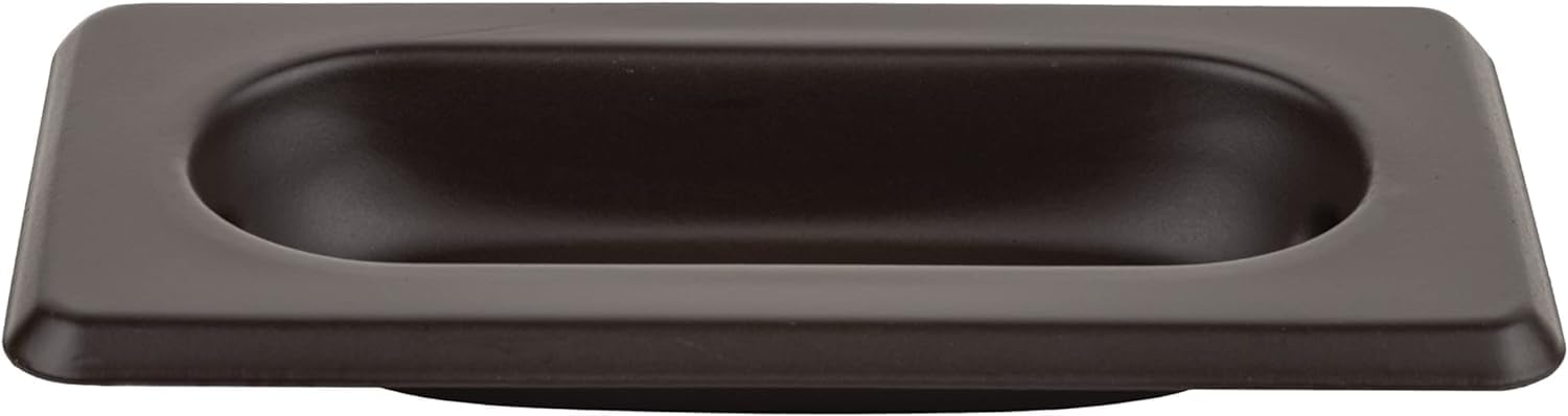 UNIQANTIQ HARDWARE SUPPLY Oil Rubbed Bronze Recessed Sash Window Lift with Beveled Edge - 3-1/8" x 1-5/8" - Pack of 10 - Stamped Brass Pull for Vertical Sliding Sash Windows - UA-823-PORB (10)