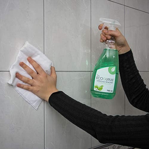 The EcoGurus - Highest Strength! - Natural Limescale Remover Antibacterial Spray! - Eco Friendly Apple Cleaning Vinegar, Bathroom Cleaner, Shower Cleaner, Mould Remover Spray  All Purpose!