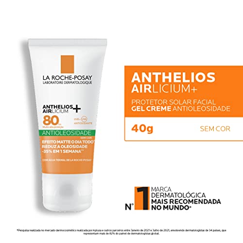 La Roche-Posay, Anthelios Airlicium, Protetor Solar Facial Antioleosidade, Controle e Redução da Ole