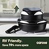 CAROTE 19PCS Ceramic Cookware Sets, Black and Gray, Pots and Pans Set Non Stick Non Toxic, Induction Cookware, Kitchen Cookware Sets, Pots Set for Healthy Cooking #4