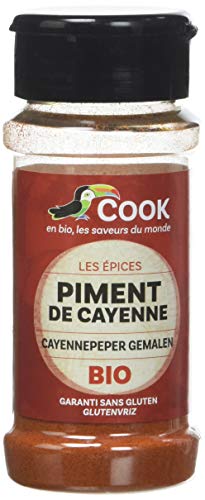 Cook Piment de Cayenne Moulu - 1 Unité Bio - 40 g