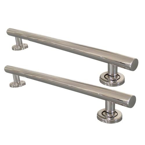 Zoomerry 24 Inch Polished Chrome Grab Bar for Shower, 2 Pack