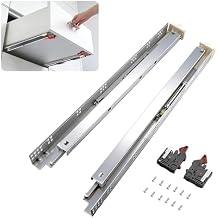 21 Inch Undermount Drawer Slides Full Extension Soft Close, 85 lb Heavy Duty, No Wobble Easy Mount Rails with All Hardware, Hidden Bottom Mount Concealed Runners for Face Frame Frameless, 1 Pair