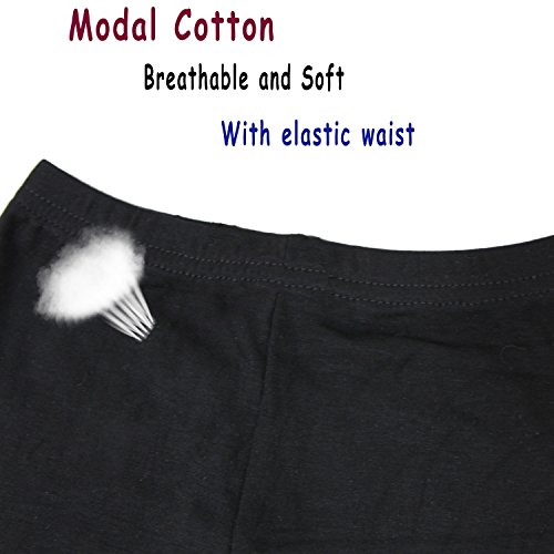 Freenfond Girls Dance Shorts For Sports, Play Or Under Skirts, Pack Of 6 Black #TOP2