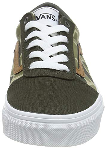 Vans Vans Boy's Low-Top Trainers, Multicolour ((Frog Camo) Forest Night/White Wlz), 2 Toddler