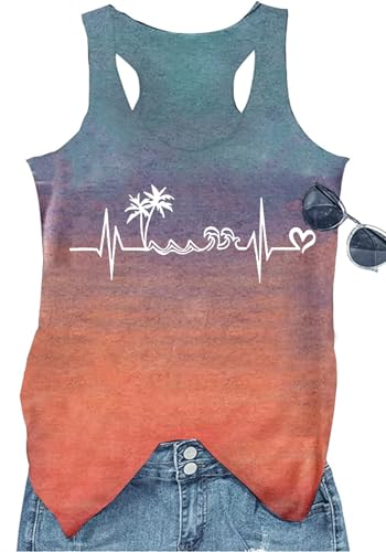 XMNDS Camisetas sin mangas de verano para mujer, Tie Dye1, M