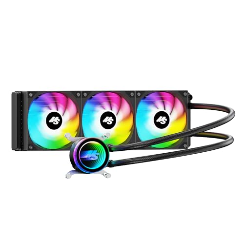 Minorsonic AIO CPU Cooler, 360mm AIO with High-Speed Ceramic Bearing Pump, 3X PWM ARGB Fans, 3-Phase Motor for Better Cooling Performance, Heat Transfer, Low Noise, Intel LGA 1851/1700, AMD AM5/AM4