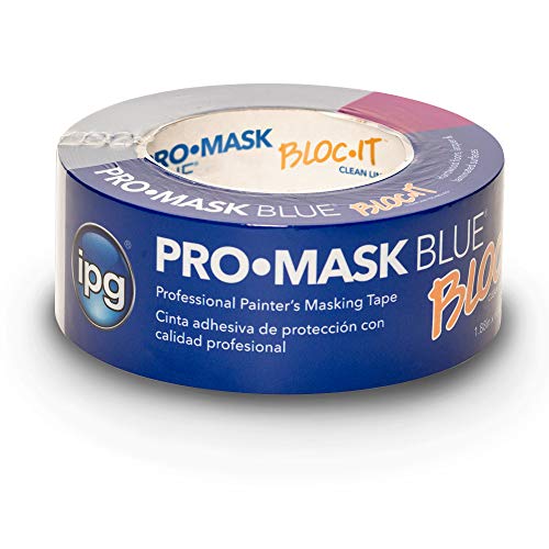 Image of IPG 9533-2 ProMask Blue with BLOC-It, Premium 14-Day Masking Tape, 1.88 inch x 60 yd, Blue, (Single Roll)