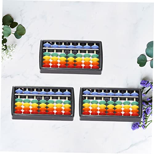 FAVOMOTO 3 Peças Brinquedos Portáteis Ábaco Para Crianças Ábaco Aritmética Ábaco Fácil De Usar Ábaco