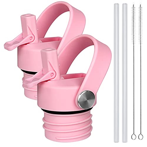 Image of Straw Lid for Hydro Flask Standard Mouth 18 oz 21 oz 24 oz Top Lids with Straw for Iron Flask Narrow Mouth 20 24 32 64 oz,Sports Water Bottle Accessories Replacement Dust Cover Straw Cap (Patented)