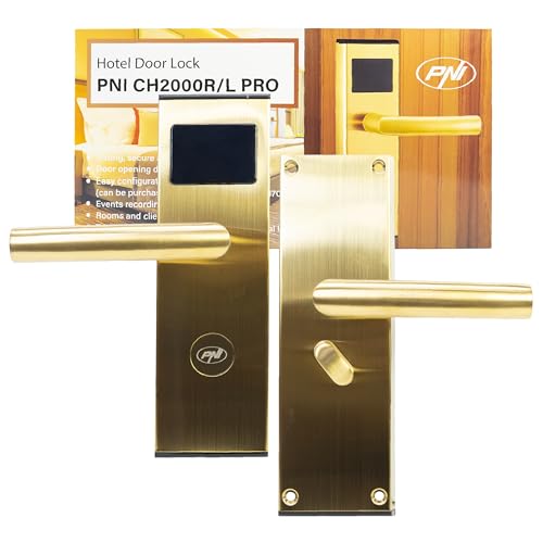 Control de acceso a hoteles acabado Gold PNI CH2000R PRO lector tarjetas derecha 3