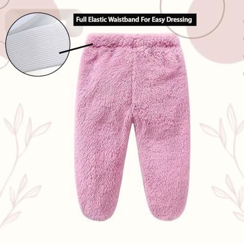 Image of Baby Teddy Bear Ear Soft Flannel Long Sleeve Hoodie & Leggings Unisex All Season Clothing Set For Baby Boys And Baby Girls