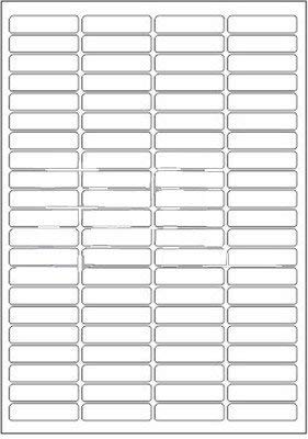 K3 Multi Purpose Self Adhesive Labels (Lable Size 46 x 11 mm, 84 Lable in A4)(Pack of 80 Sheet)