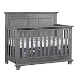 Oxford Baby Kenilworth 4-in-1 Convertible Baby Crib, Graphite Gray, GreenGuard Gold Certified