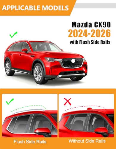 KINGGERI 300lbs Roof Rack Cross Bars for 2024-2026 Mazd...