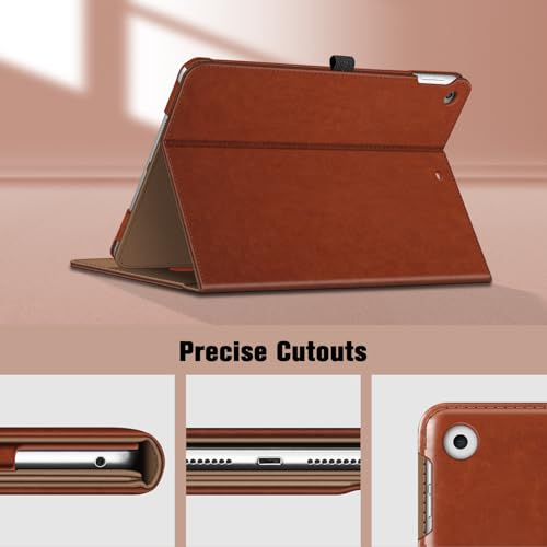 Fintie Case for iPad 9th / 8th / 7th Generation (2021/2020/2019) 10.2 Inch - [Corner Protection] Multi-Angle Viewing Stand Cover with Pocket & Pencil Holder, Auto Sleep Wake, Vintage Brown by FINTIE - Image 8