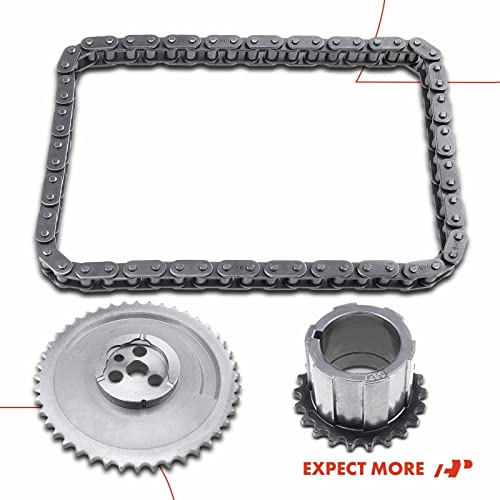 A-Premium Engine Timing Chain Kit W/Sprocket [fits OHV, V8 4.8 5.3 5.7 6.0L] Compatible with Chevrolet & GMC & Pontiac & Cadillac - Express, Silverado, SSR, Tahoe, Yukon, Savana, Sierra, GTO & More by A-Premium - Image 8