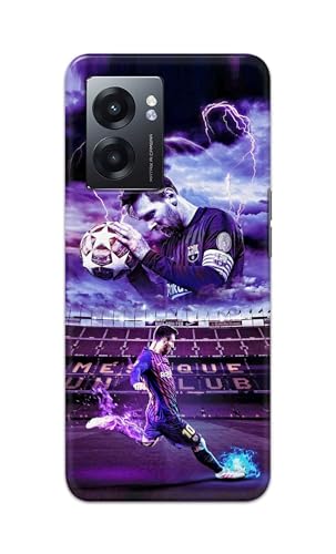 Image of Printed Hard Back Cover Case for Realme Narzo 50 5G Back Cover (Famous Football Player) -1111