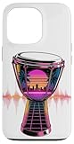 Ce design rétro synthwave de djembé est parfait pour tout joueur de djembé qui aime la musique de tambours africains.