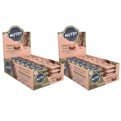 KIT 2 Displays de Barra de Cereal - Nutry (2 Displays de 500g, Trufa)