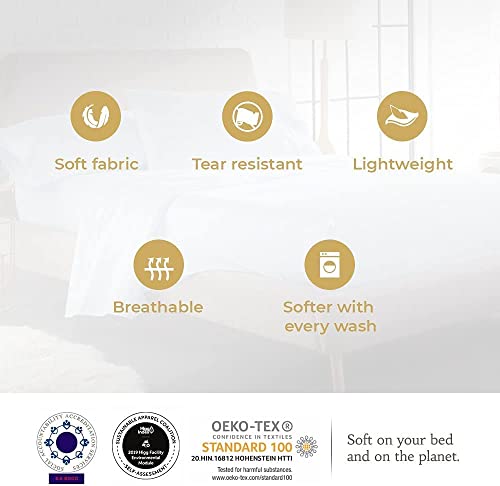 500 Thread Count Sheet Set Fits Upto 10-12 Inches Deep Pocket 100% Egyptian Cotton Full Bed Size, Aqua Solid (Fitted Sheet, Flat Sheet, Pillow Cases) #TOP6