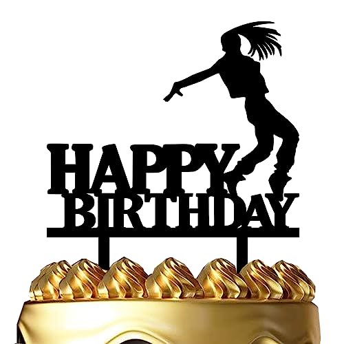Dancers Birthday Cake Topper Krumping Hiphop Modern Latin Jazz Breaking Popping Dance Cake Topper Dance Theme Cake Topper For Birthday Dancing Party Supplies