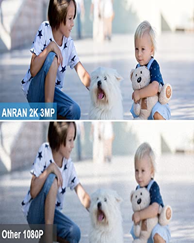 Anran Security Cameras Wireless Outdoor, 2K Solar Security Camera Outdoor, Pir Human Detection, 2-Way Talk, Night Vision, Ip65 Waterproof, Compatible With Alexa #TOP2