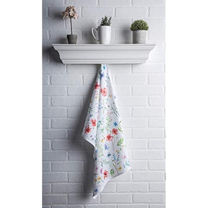 Maison d' Hermine Just Florals 100% Baumwolle Set von 3 Multi-Purpose Küchenhandtuch | Bar Handtücher | Frühling/Sommer (50 cm X 70 cm) – Bild 8