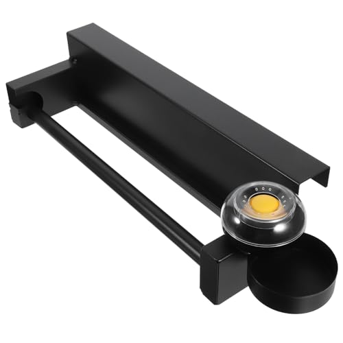 Support pour rouleau de paquet à provisions en fer noir pour porte