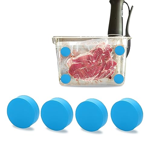 4Pack Sous Vide Magnets for Submerging Bags and Seating Them in Place - Vacuum Low-Temperature Cooking Accessory Prevents Bags，for Floating and Undercooking Fits All Vacuum Cookers