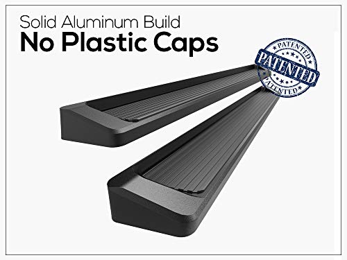 Aps Iboard Black Running Boards Style Compatible With Ford F150 2015-2023 Supercrew Cab & F150 Lightning 2022-2023 & F-250 F-350 Super Duty 2017-2022 Crew Cab (Nerf Bars Side Steps Side Bars) #TOP3