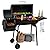 Royal Gourmet CC1830S 30" BBQ Charcoal Grill and Offset Smoker | 811 Square Inch cooking surface, Outdoor for Camping | Black