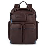  Zaino Porta Computer 15.6 con Due Tasche Anteriori Blue Square Revamp Piquadro Mogano