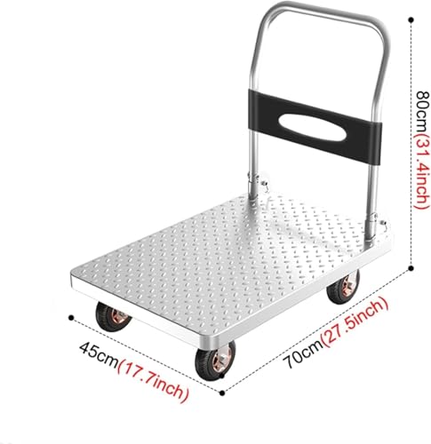 Carretilla plegable para transporte de materiales 70x45cm miniatura 6