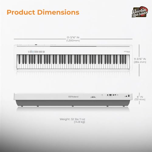 Image of Roland FP-30X 88-Key Digital Piano - White