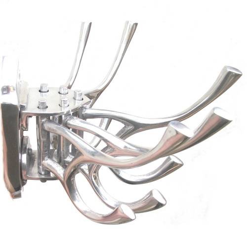 Thorness Silver 5 Arm Swivel Coat Hook