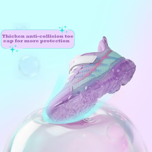 Image of JMFCHI Boys Girls Kids Sneakers Knitted Mesh Running Tennis Athletic Shoes