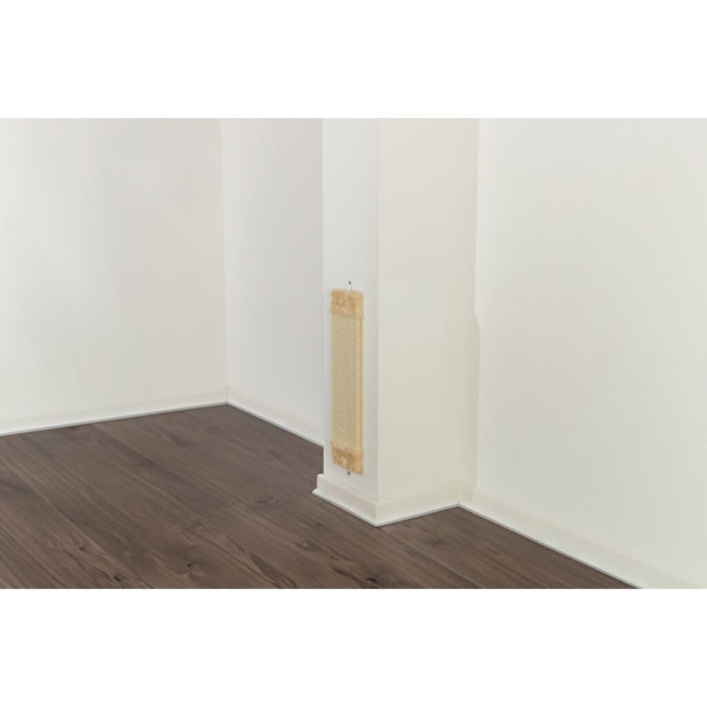 Trixie 43071 Deska do drapania z pluszem, 62 cm, beżowa