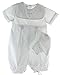 Baby Boys Baptism Romper and Hat with Embroidered Cross (3-6 Months)