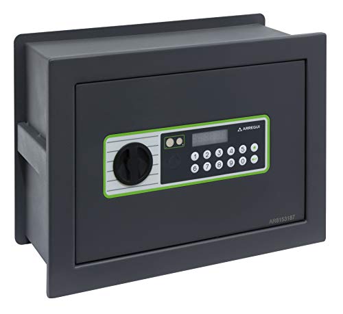 ARREGUI Supra 241120 Caja Fuerte de empotrar a Pared con Cerradura de codigo electronico | Caja de Seguridad para casa y hogar | Fundo Extensible | Fácil de Instalar | 26 x 36 x 15/25 cm