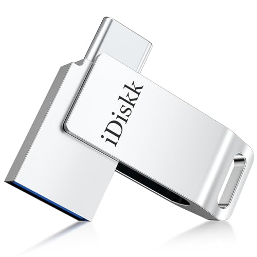 iDiskk 128GB USB-C Flash Drive, USB3.2 High Speed OTG Pendrive fo...