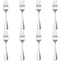 QUCHER – Qucher 8 Stück 14.5cm Kuchengabel,Dessertgabeln Edelstahl Se