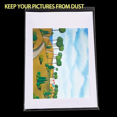 A3 Clear Cellophane Bags 100 Pack for Artwork/Photos/Cards/Prints - Strong Self Seal Display Bags 31cm x 42cm - Image 4