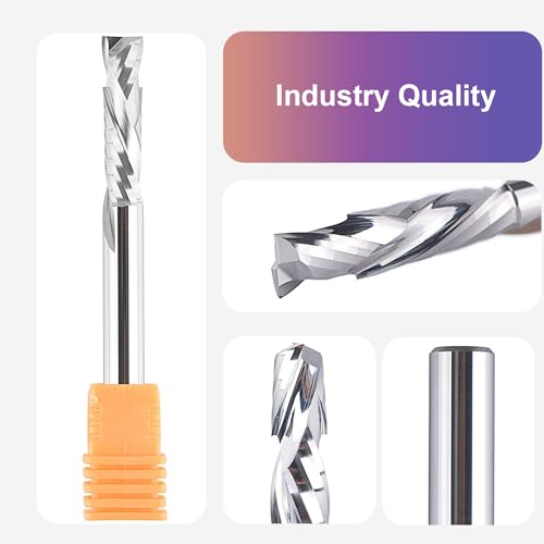 Spetool SP-D1/4-1/4-U&D Carbide Spiral Router Bits Up&Down Compression Bit 1/4 X 1 Inch Cutting Size thumb #2