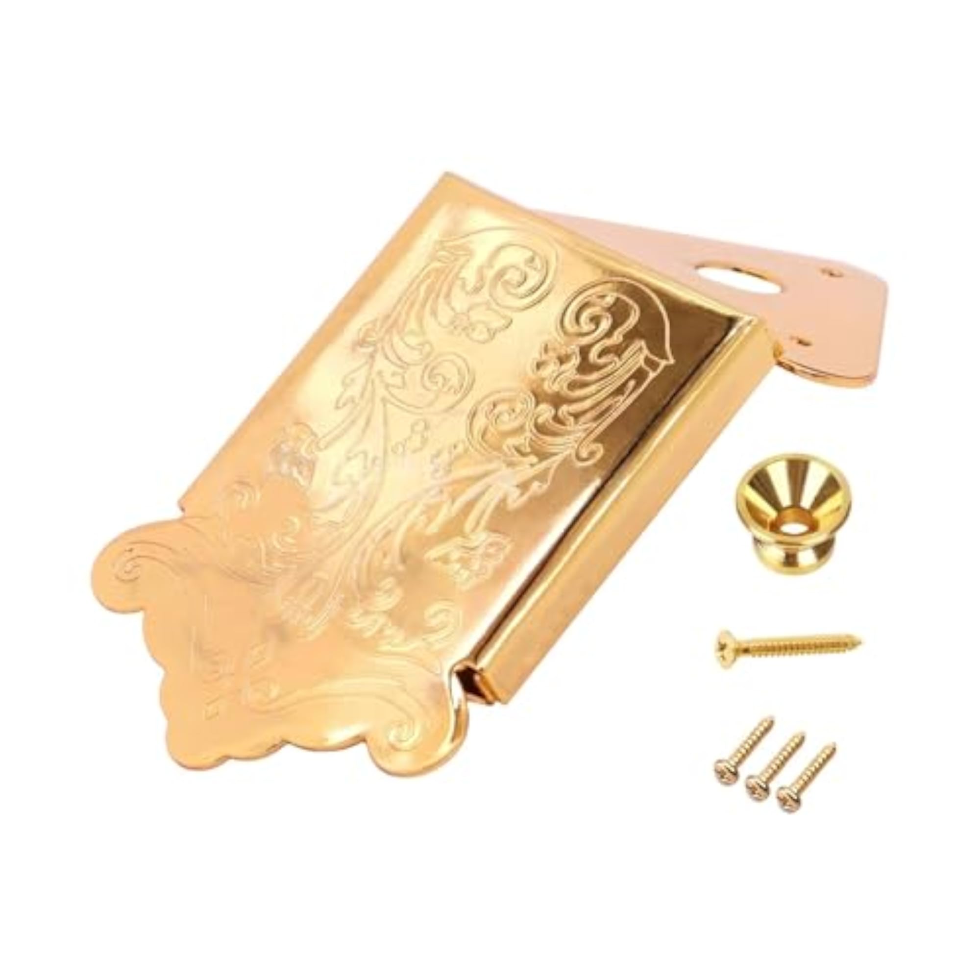 8 String Mandolin Tailpiece Metal with Mounting Screws