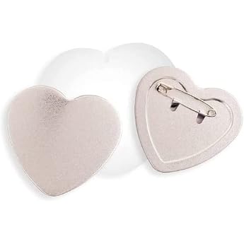 We R Memory Keepers 18004258 Button Press Refill Pack Kit-Heart White OS