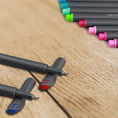 Ai-Natebok 36 Colored Pens Fine Point Markers, Fine Tip Drawing Pens, Porous Fineliner Pens For Bullet Journal Planner Writing Note Taking Calendar Agenda Coloring Art School Office Supplies #TOP6
