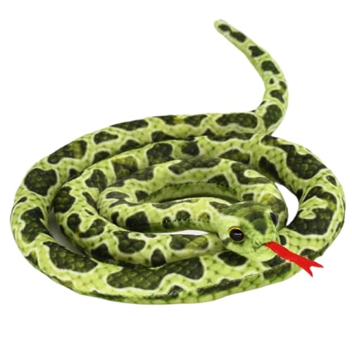Peluche serpent Halloween vert grand doudou serpent de simulation - 3