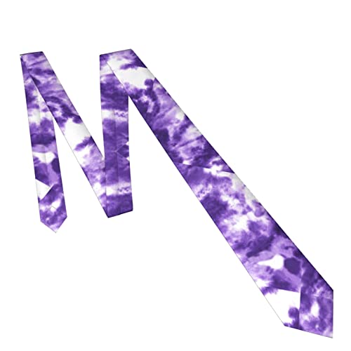 Aneyhoz Tie Dye Tie Neckties For Men Purple Formal Wedding Party Holiday Business Father's Day #TOP4